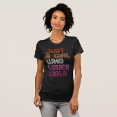 ガールズラブに夢中の女の子 Tシャツ (正面フル)