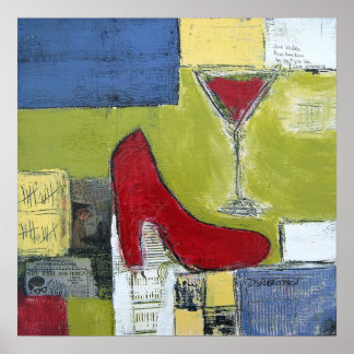 ガールズラブコスモス&レッドシューズbyダン・ロバートソン ポスター