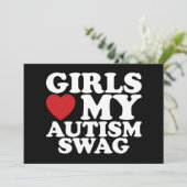 ガールズラブマイオティズムスワッグ認識度ハート 招待状 (スタンド正面)