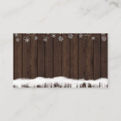 ガールズラベンダースノーフレークおむつラッフルチケット エンクロージャーカード (裏面)