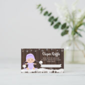 ガールズラベンダースノーフレークおむつラッフルチケット エンクロージャーカード (スタンド正面)