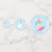 ガールズラマコーンユニコーンハッピーバースデーパーティー コンフェッティ (裏面)