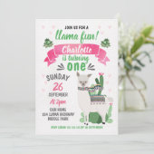 ガールズラマ誕生日招待状 招待状 (スタンド正面)