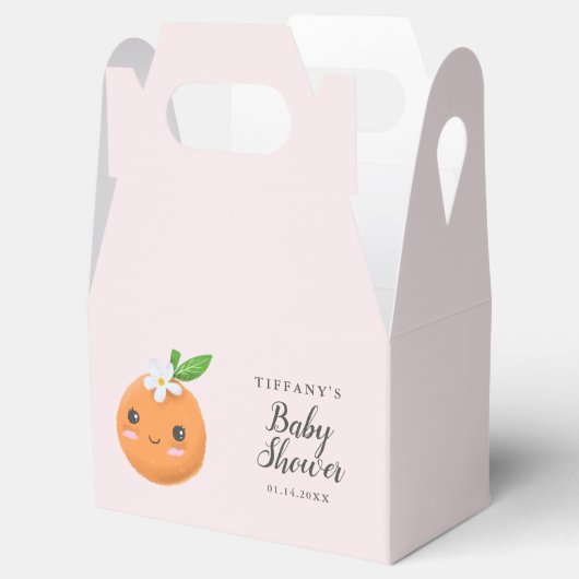 ガールズリトルかわいこちゃんベビーシャワー フェイバーボックス (オープン)