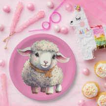 ガールズリトルラム紙プレート, 9"紙プレート