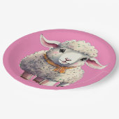 ガールズリトルラム紙プレート, 9"紙プレート ペーパープレート (アングル)