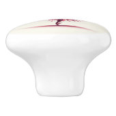 ガールズルームバレエバレリーナピンク&ホワイト セラミックノブ (側面)