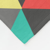 ガールズルームモダン抽象芸術三角形パターン フリースブランケット (角)