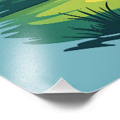 ガールズルールザコースレトロゴルフイラストレーション フォトプリント            (角)