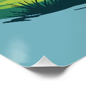 ガールズルールザコースレトロゴルフイラストレーション ポスター (コーナー)