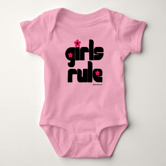 ガールズルールベビー ベビーボディスーツ (正面)