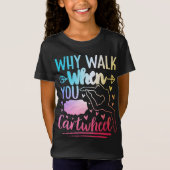 ガールズレインボーカーツホイールジムティックダンス応援 Tシャツ (正面)