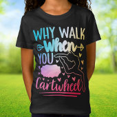 ガールズレインボーカーツホイールジムティックダンス応援 Tシャツ