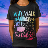 ガールズレインボーカーツホイールジムティックダンス応援 Tシャツ