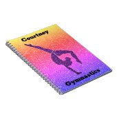 ガールズレインボーグリッター体操ノート ノートブック (右側)