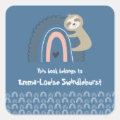 ガールズレインボースロースこの本は子供のものだ スクエアシール (正面)