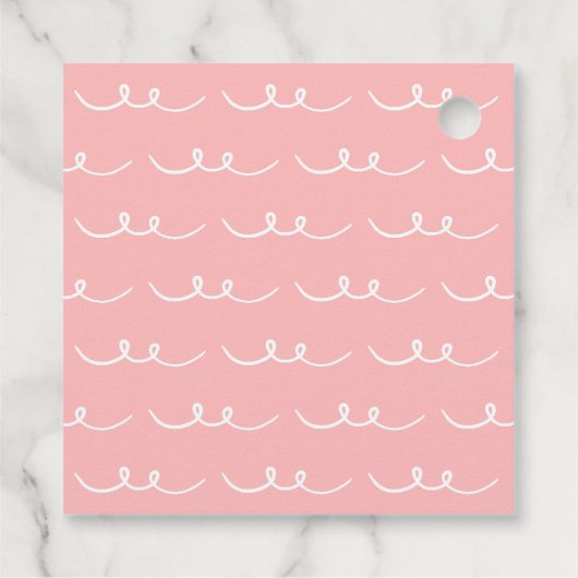 ガールズレッツパワティかわいい犬誕生日メッセージカード フェイバータグ (裏面)