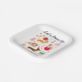 ガールズレッツポーティパーティーレディードッグス誕生日 ペーパープレート (傾斜あり)