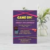 ガールズレーザーラベル誕生会 招待状 (スタンド正面)