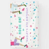 ガールズロカラフルック登山パーティー 横断幕 (縦)