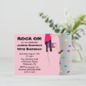 ガールズロックウォール登山誕生日パーティー 招待状 (スタンド正面)