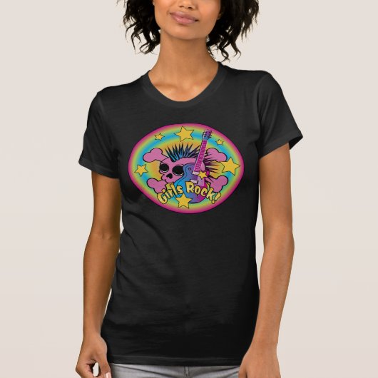 ガールズロックスカル Tシャツ (正面)