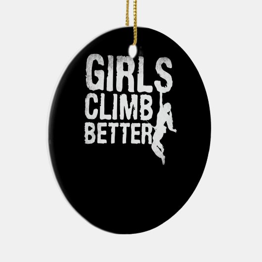 ガールズロック登山子供へハイキングマウンテン セラミックオーナメント (右)