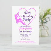 ガールズロック登山誕生日パーティーの招待 招待状 (スタンド正面)