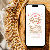 ガールズロデオ誕生日パーティーの招待状 招待状