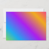 ガールズローラースケートで滑るピンクスケート誕生日パーティー 招待状 (裏面)