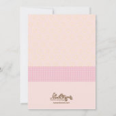 ガールズローラースケートで滑る主題パーティの招待状 招待状 (裏面)