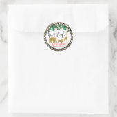 ガールズワイルドサファリテーマシール ラウンドシール (バッグ)