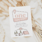 ガールズワンハッピーキャンパーパークエクスプローラー1st誕生日 招待状