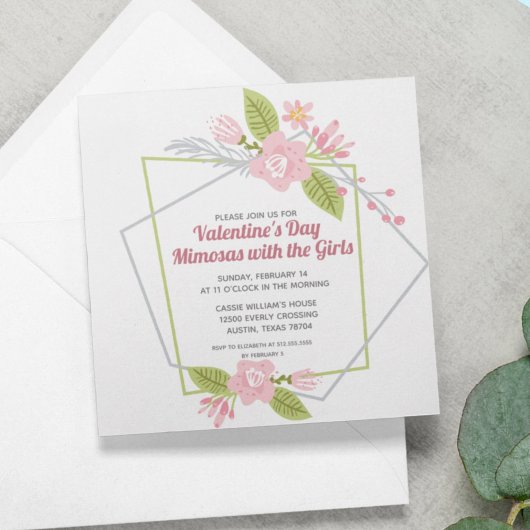 ガールズヴァレンティーンズデイガレンティンズパーティーピンクフローラ シーズンカード