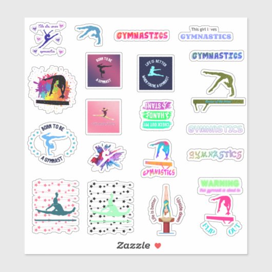 ガールズ体操のバラエティーパックのシール シール (シート)