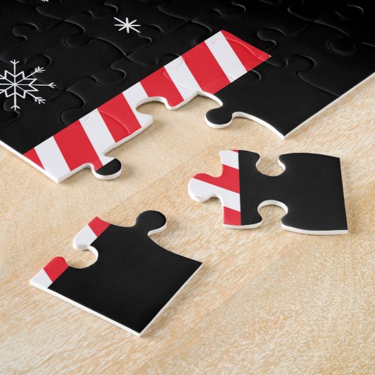 ガールズ体操クリスマス小妖精や小人 ジグソーパズル (側面)