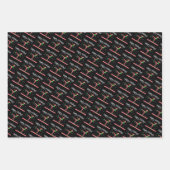 ガールズ体操クリスマス小妖精や小人 ラッピングペーパーシート (正面3)