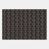 ガールズ体操クリスマス小妖精や小人 ラッピングペーパーシート (正面2)