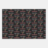 ガールズ体操クリスマス小妖精や小人 ラッピングペーパーシート (正面)