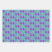 ガールズ体操テーマかわいいガーリー ラッピングペーパーシート (正面3)