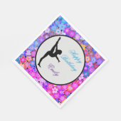 ガールズ体操ハッピーバースデー スタンダードランチョンナプキン (角)