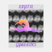 ガールズ体操フリースブランケット フリースブランケット (正面)