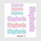 ガールズ名前をカスタムするビニールデカールキッズ シール (シート)