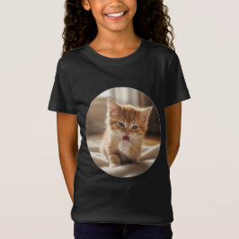 ガールズ向けファインジャージーTシャツ Tシャツ