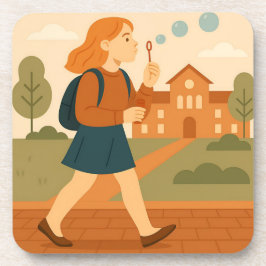 ガールズ吹バブル雲コースターセット コースター