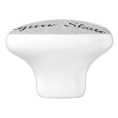 ガールズ姿スケーター/アイススケートで滑る パーソナライズされた セラミックノブ (側面)