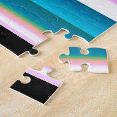 ガールズ姿スケートで滑るストライプ ジグソーパズル (側面)