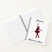 ガールズ姿スケートで滑るノート ノートブック (内部)