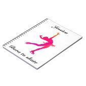 ガールズ姿スケートで滑るノート ノートブック (左側)