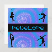 ガールズ姿スケートで滑る パーソナライズされた (正面/裏面)